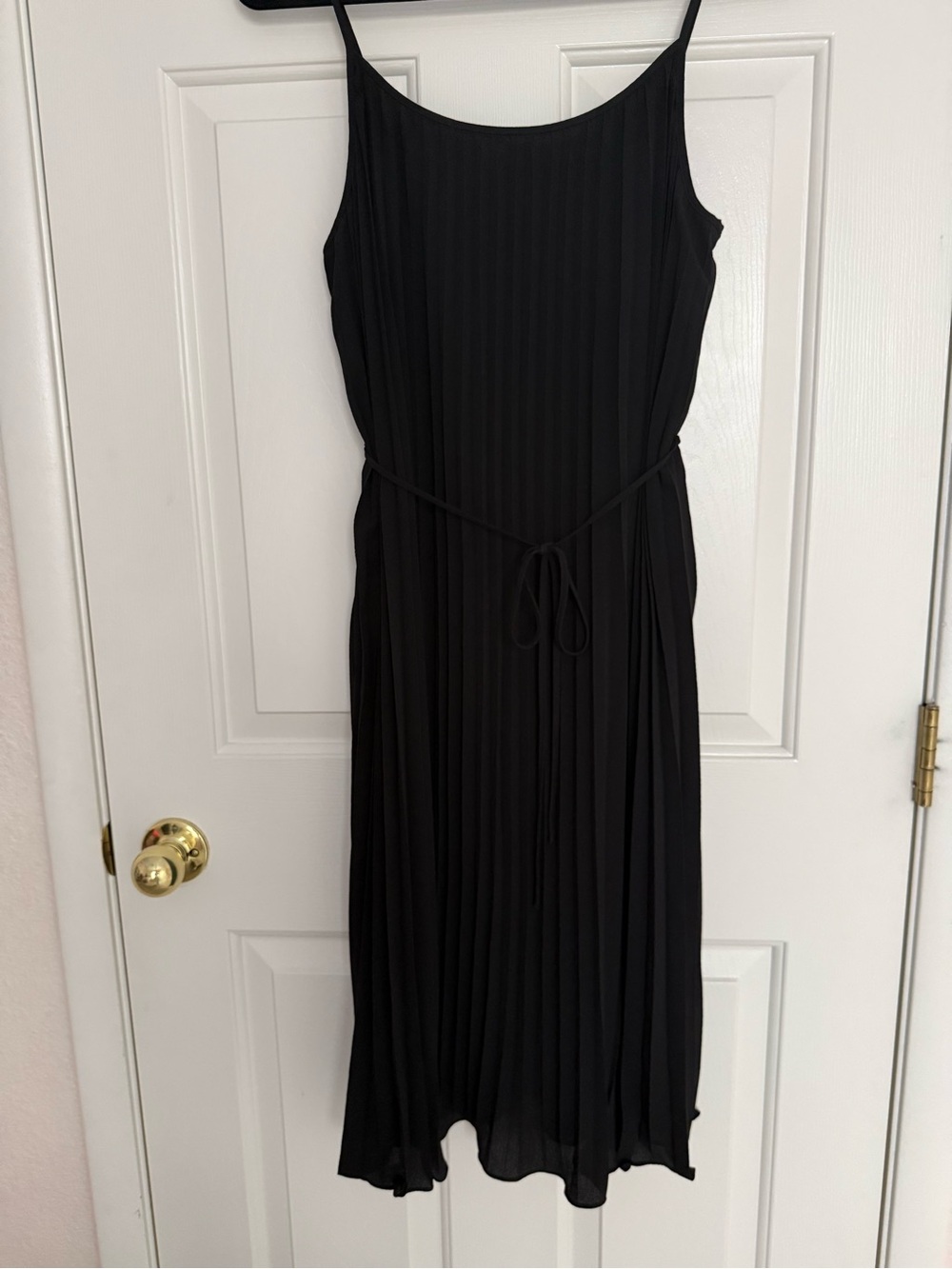 H&M Classic Black Pleated Slip Dress - Women